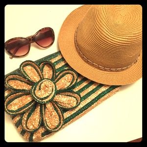 Summer Bag! Super cute straw clutch - NWOT!